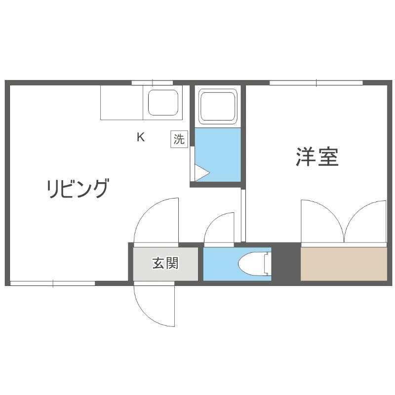 ハイムコメット(1LDK/4階)の間取り写真