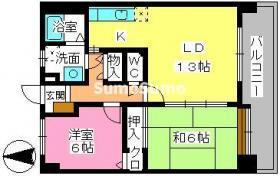 アルカンシェル25(2LDK/5階)の間取り写真