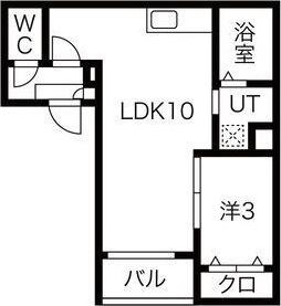 WARREN SHIBATAI(1LDK/1階)の間取り写真