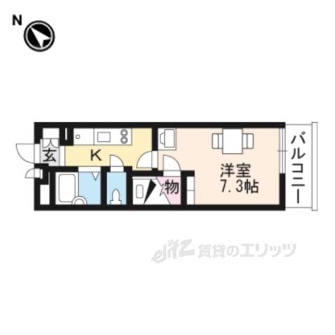 レオパレスソルシオン5(1K/3階)の間取り写真