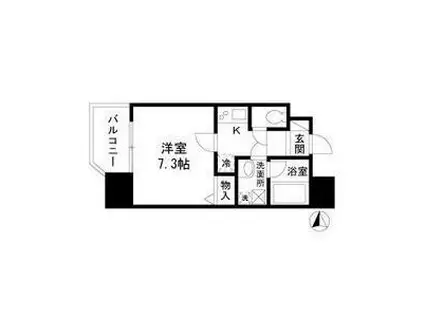 エコロジー栄レジデンス(1K/4階)の間取り写真