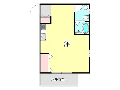 エルデ六甲(ワンルーム/2階)の間取り写真