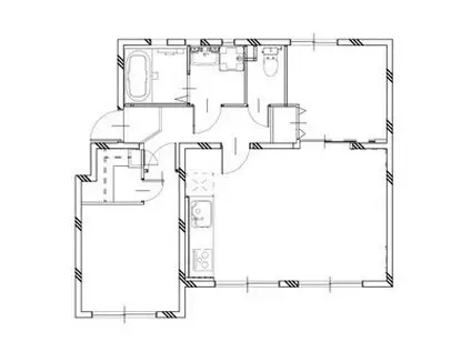 なるみグリーンコーポ(2LDK/1階)の間取り写真