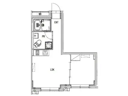 フィーカ代々木上原(1LDK/5階)の間取り写真