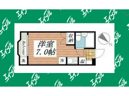 メゾン・ド・ジュディ(ワンルーム/4階)の間取り写真