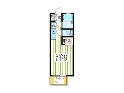 第三フジハイツ(ワンルーム/1階)の間取り写真