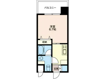 エスティメゾン亀戸(1K/7階)の間取り写真