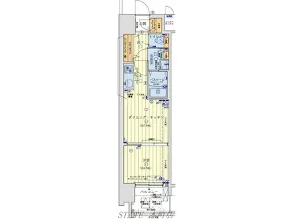 レオンコンフォート九条ガレリア(1DK/9階)の間取り写真