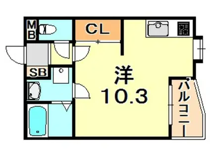ワコーレ塩屋(ワンルーム/1階)の間取り写真