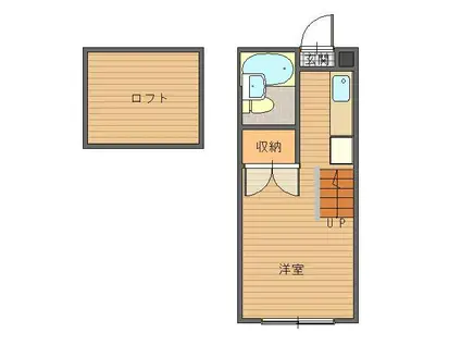 パストラル三坂(ワンルーム/2階)の間取り写真