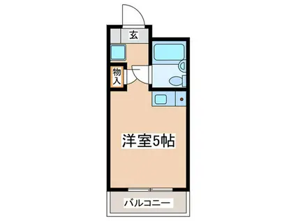 T SGARDEN多摩センター(ワンルーム/1階)の間取り写真