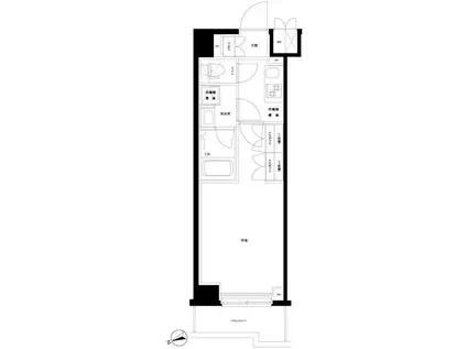 ルーブル大島弐番館(1K/6階)の間取り写真