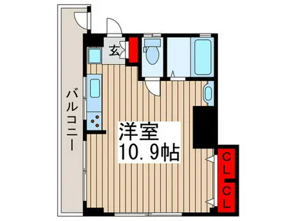 第2共和マンション(ワンルーム/3階)の間取り写真