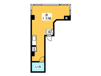 HEARTY大垣駅前(ワンルーム/4階)の間取り写真