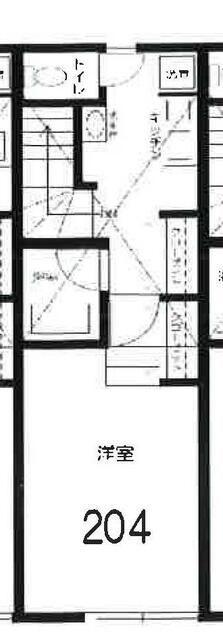 ROW HOUSE 西永福(1K/2階)の間取り写真