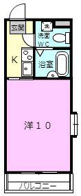 GENTILE IGA UENO(1K/4階)の間取り写真