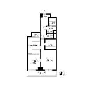 ITOH壱番館(2LDK/9階)の間取り写真