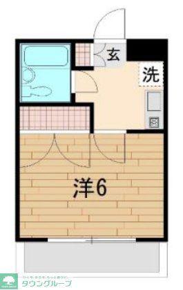 旭マンション 203 A-D100(1K/2階)の間取り写真