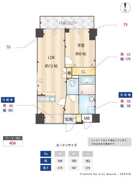 エタニティー目白(1LDK/3階)の間取り写真