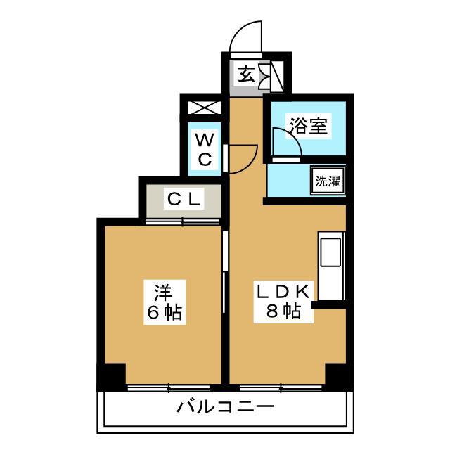 三ノ輪パークハイツ(1LDK/2階)の間取り写真
