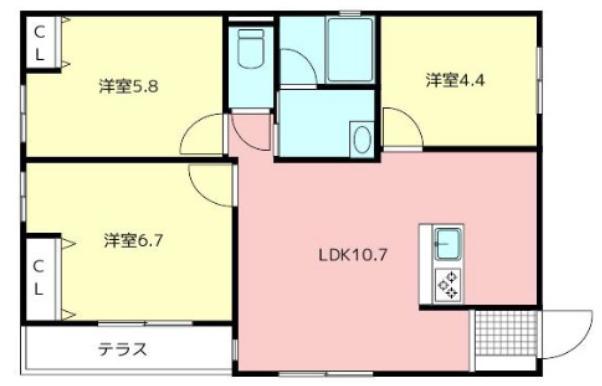 DREAM2(3LDK/1階)の間取り写真