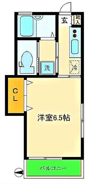 ラメゾンドカンパーニュ(1K/2階)の間取り写真