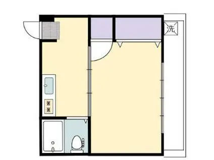 パレインヴィラ69(1K/4階)の間取り写真