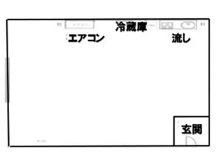 アザミハウス種子島(ワンルーム/1階)の間取り写真