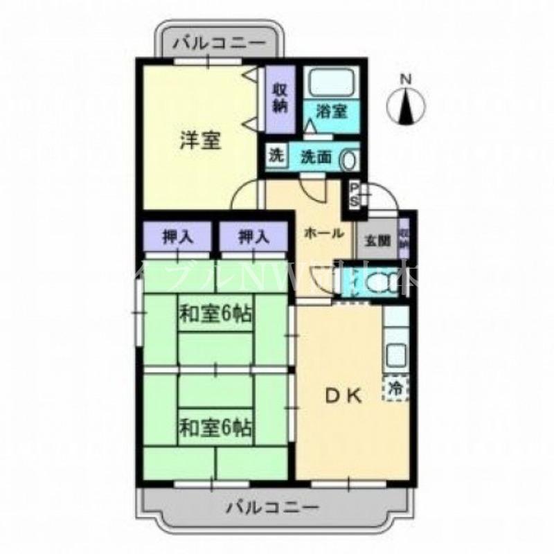 エスポワール(3DK/3階)の間取り写真