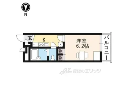 レオパレスラコルト(1K/3階)の間取り写真