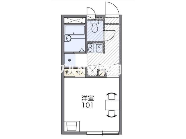 レオパレスジェイ新福(1K/2階)の間取り写真