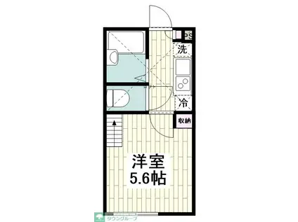 べステージ金沢文庫IV(1K/1階)の間取り写真