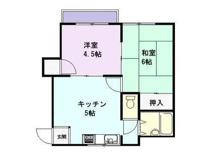 野田コーポA(2K/2階)の間取り写真