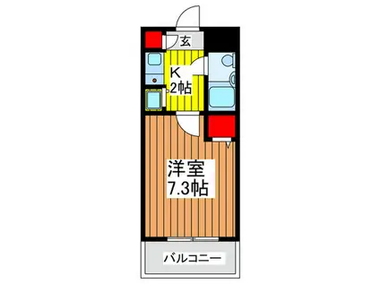 PLENDY与野(1K/1階)の間取り写真