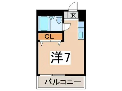 メゾンド弘明寺(ワンルーム/3階)の間取り写真