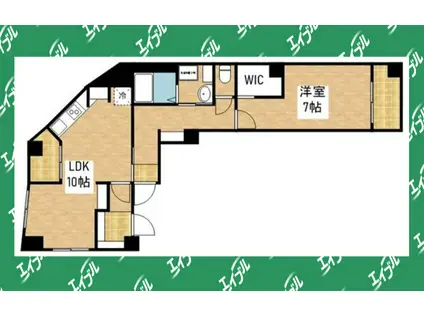 藤田ビル(1LDK/5階)の間取り写真