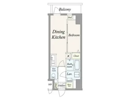 グラン PASEO 亀戸(1LDK/7階)の間取り写真