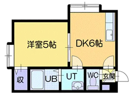 エクセレント真栄(1LDK/2階)の間取り写真