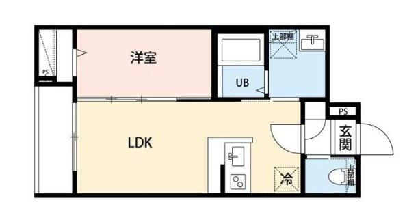 ROBOT HOME 舎人(1LDK/3階)の間取り写真