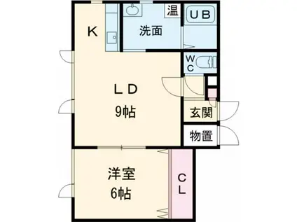 JR富良野線 神楽岡駅 徒歩18分 2階建 築11年(1LDK/2階)の間取り写真