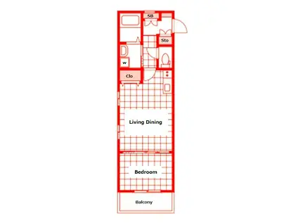 グラン レガーロ上星川I(1LDK/3階)の間取り写真