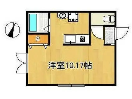 ZESTY MEGURO(ワンルーム/2階)の間取り写真