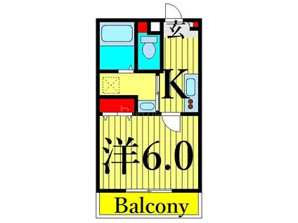 レルフ荒川(1K/2階)の間取り写真