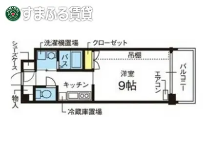 グランデュ桜II(1K/3階)の間取り写真