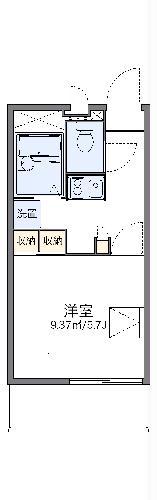 レオパレスピースフル 稲月(1K/3階)の間取り写真