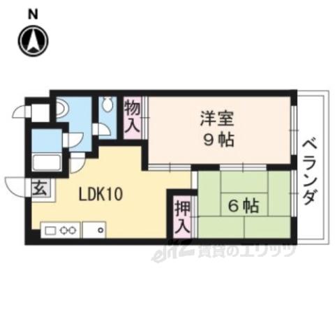 コトールノール(2LDK/3階)の間取り写真