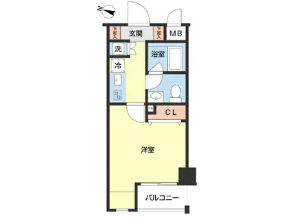 レジオス用賀NC(1K/2階)の間取り写真
