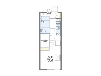 レオパレスたい(1K/2階)の間取り写真