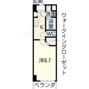 ラ・ナチュール(1K/5階)の間取り写真