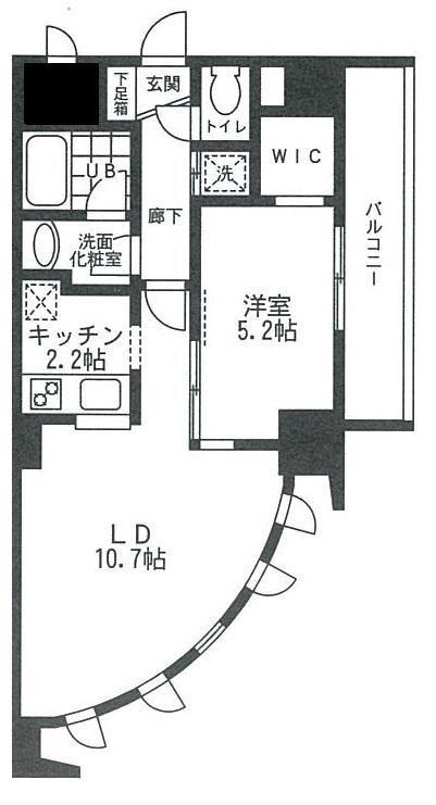 LA・SAKURAS(1LDK/6階)の間取り写真